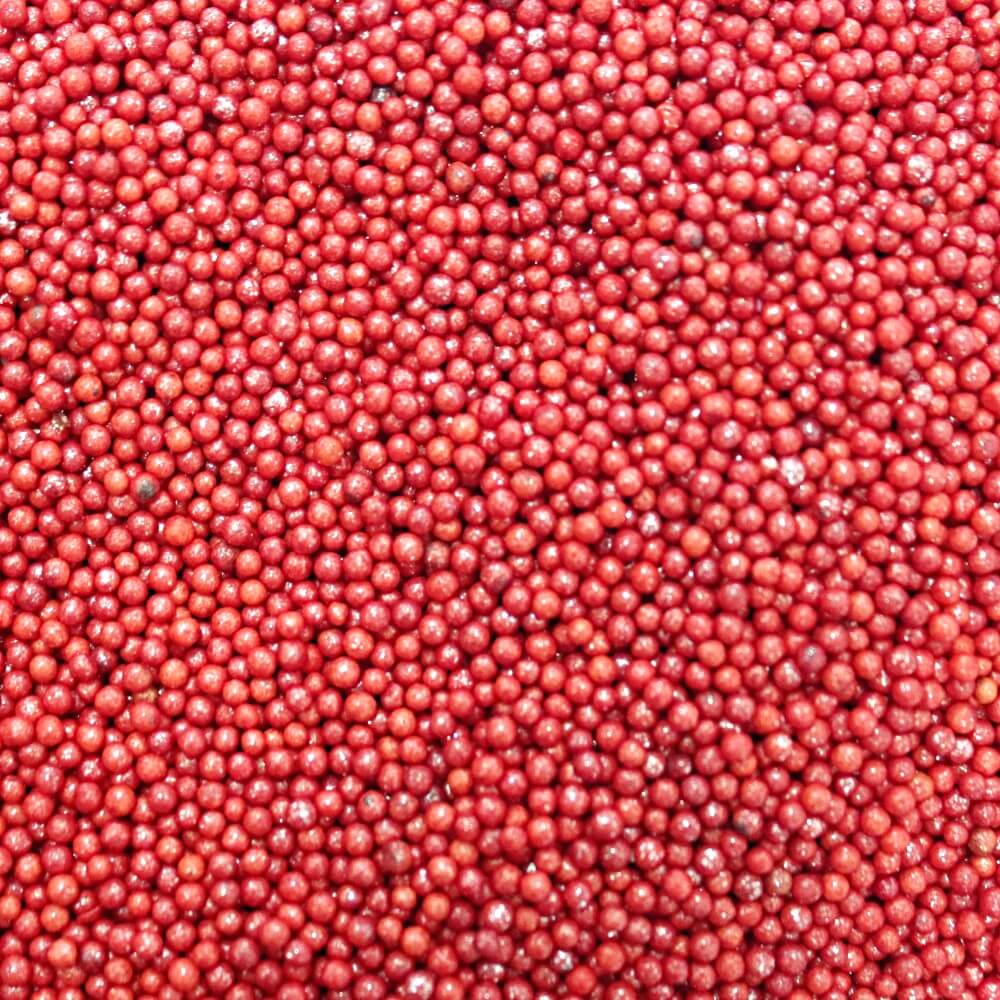 confect red disco balls sprinkles 4 mm 120 gms