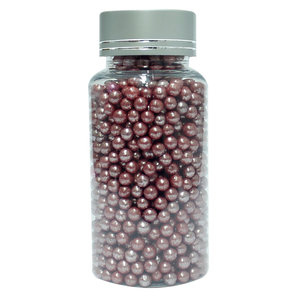confect red disco balls sprinkles 4 mm 120 gms