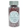 confect red disco balls sprinkles 5 mm 120 gms