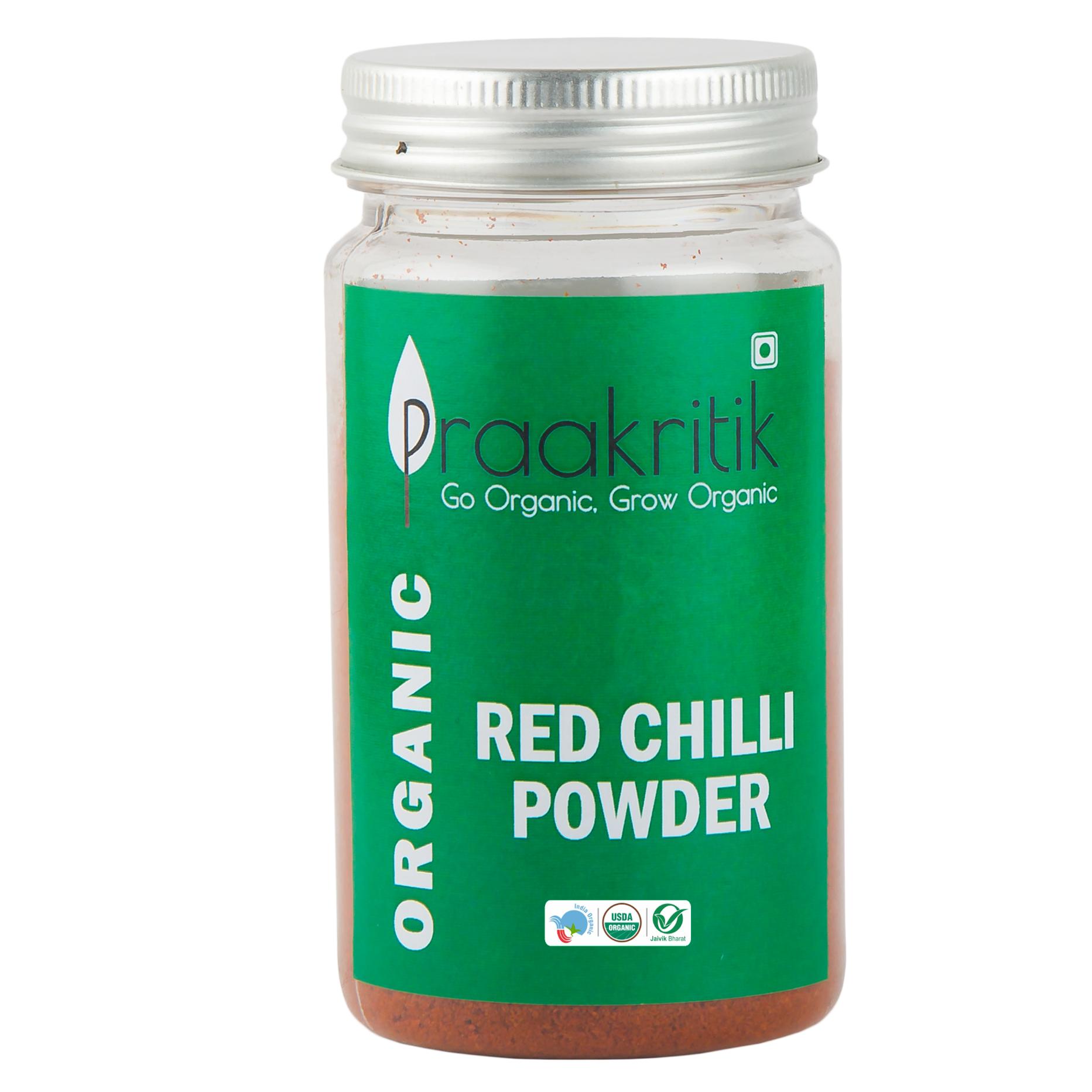 Praakritik Organic Red Chilli Powder - Distacart