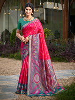 Thumbnail for Anaita Red Soft Silk Saree With Floral Printed Work With Blouse - Distacart