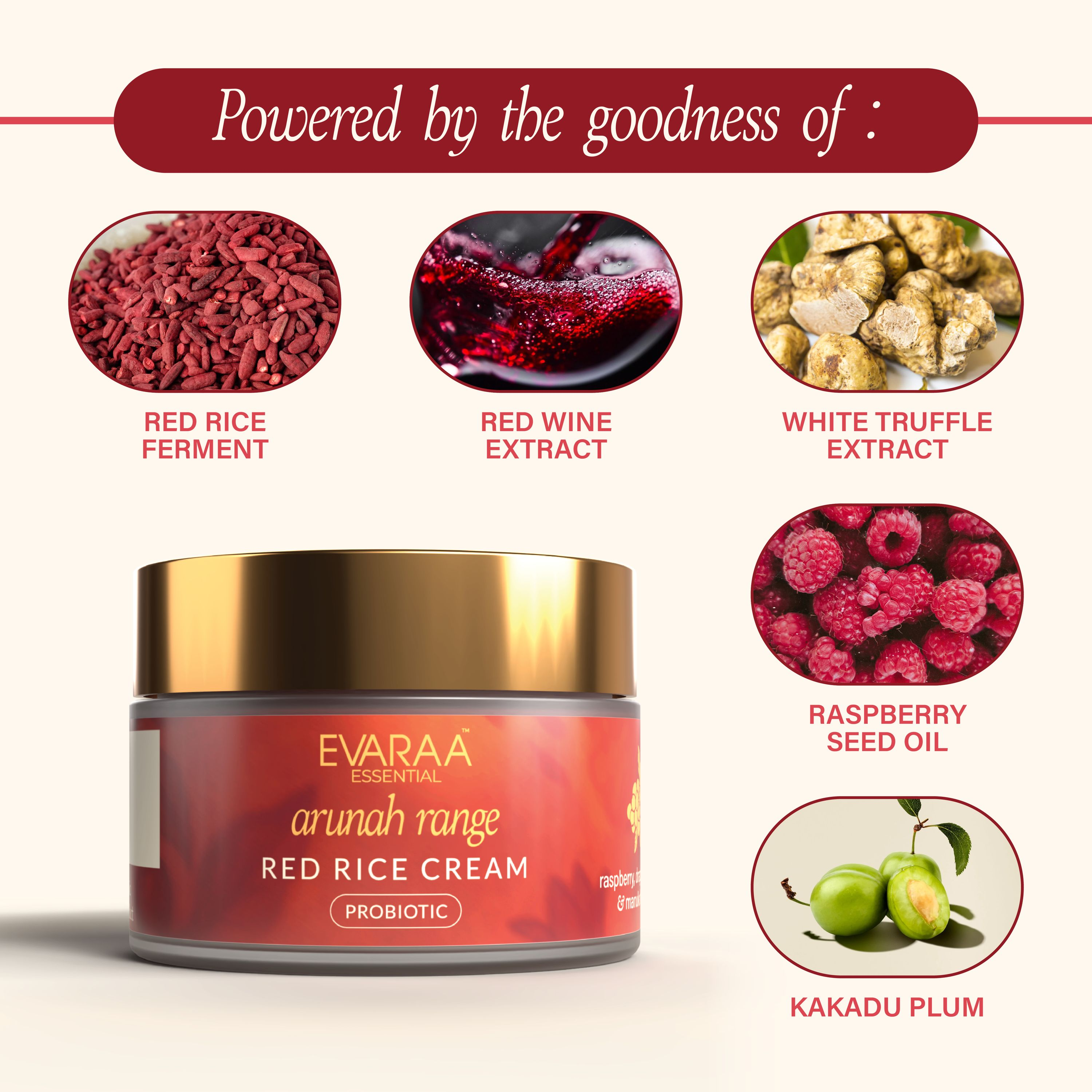 Evaraa Essential Red Rice Cream - Distacart