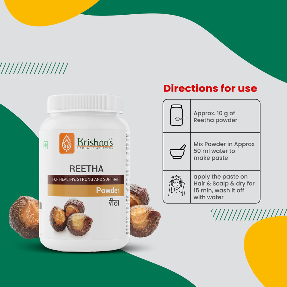 Krishna'S Herbal & Ayurveda Reetha Powder