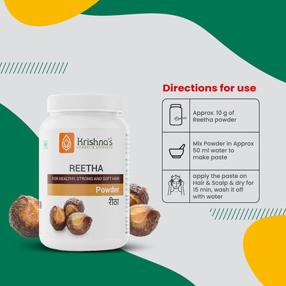 Krishna'S Herbal & Ayurveda Reetha Powder - Distacart