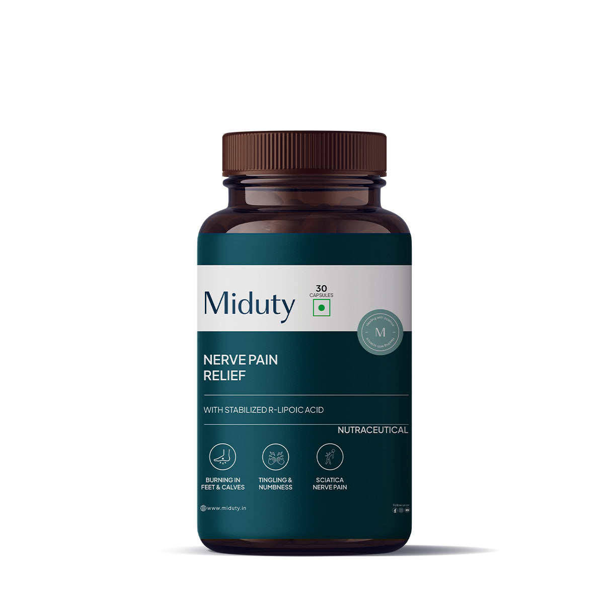 Miduty by Palak Notes Nerve Pain Relief Capsules - Distacart