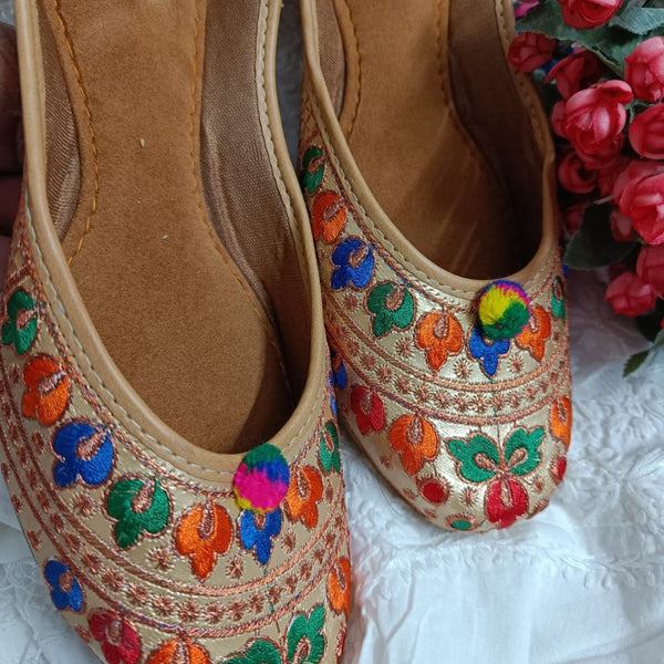 Desi Colour Women Indian Ethnic Footwear-Colour Wave - Distacart
