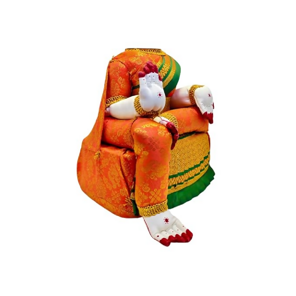 SRI YAGNAA - Decorative Ammavari Doll - Orange - Dista