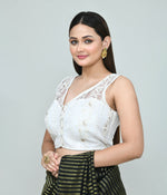 Thumbnail for Joban Fashion Women's White Embroidered Stitched Blouse