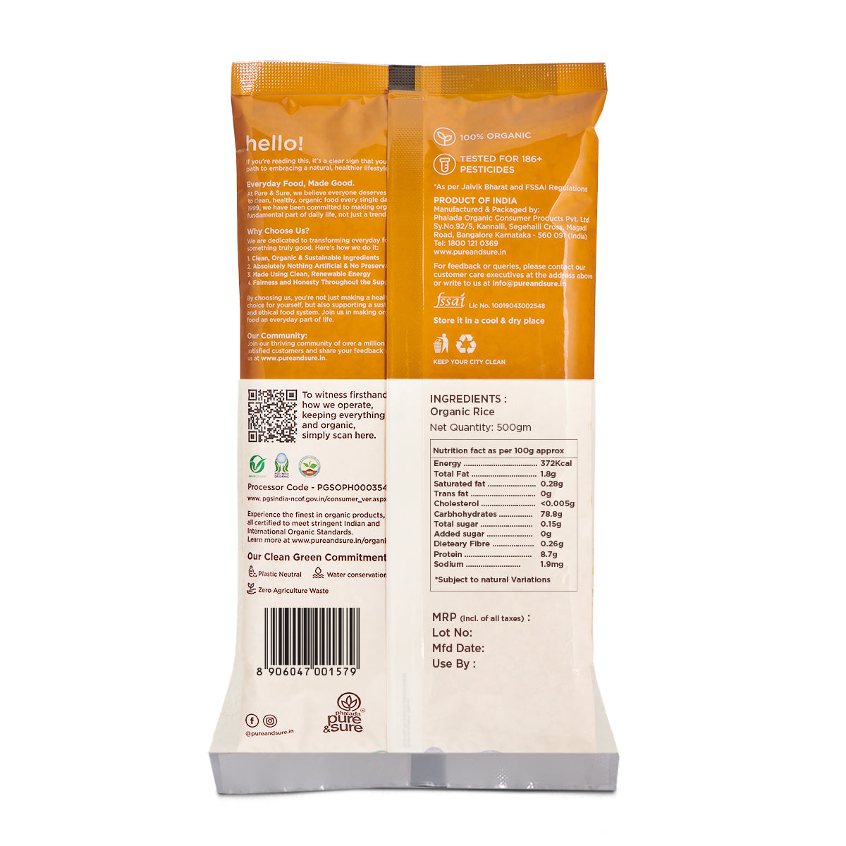 Pure & Sure Organic Rice Flour