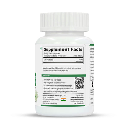 Life Aveda Premium Saw Palmetto Capsules - Distacart