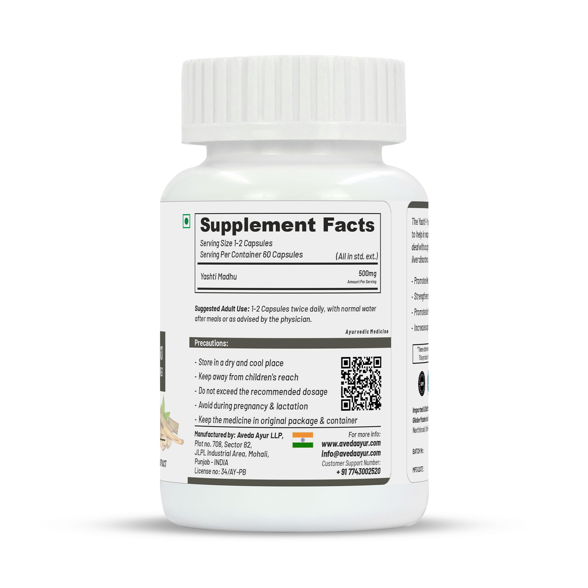 Life Aveda Yasthi-M Capsules - Distacart