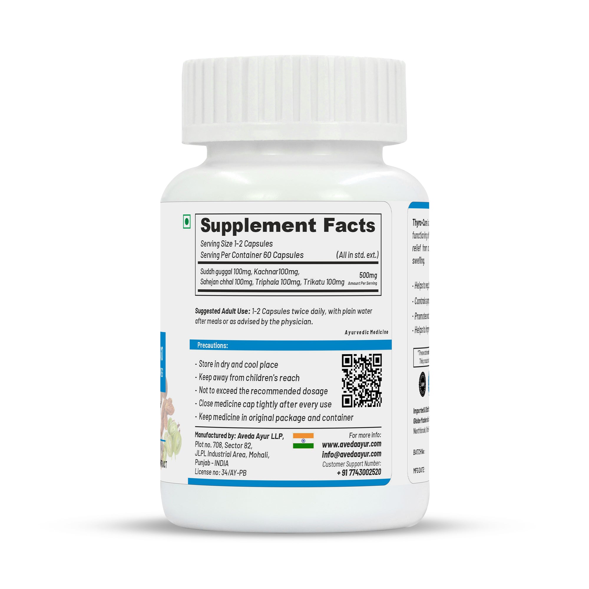 Life Aveda Premium Thyro-Cure Capsules - Distacart