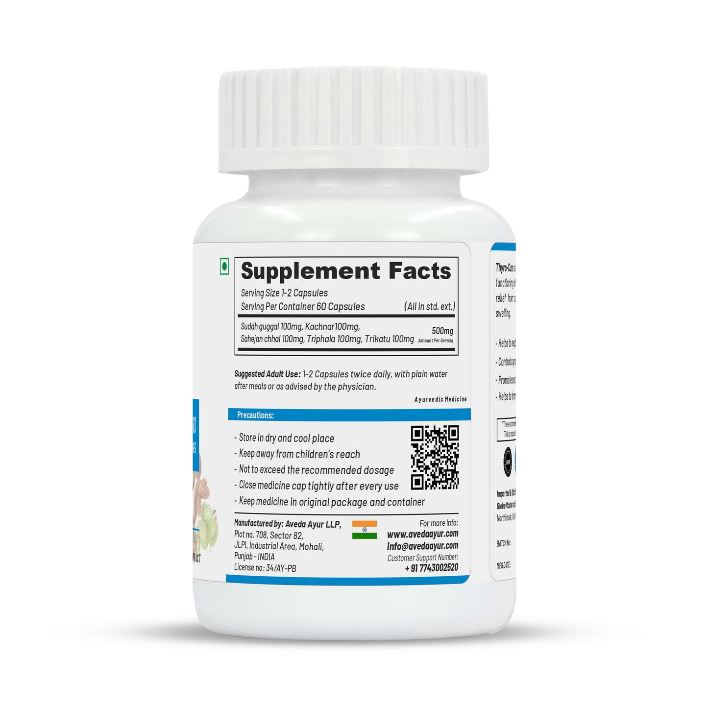 Life Aveda Premium Thyro-Cure Capsules - Distacart