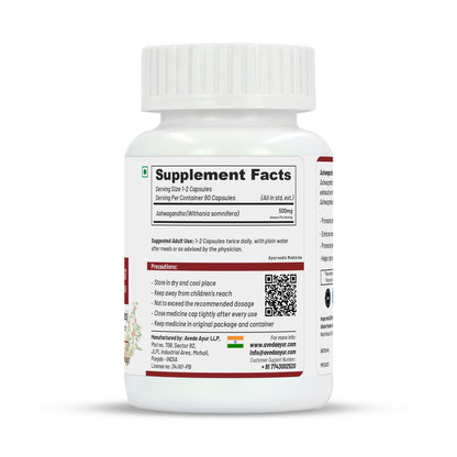 Life Aveda Premium Ashwagandha Capsules - Distacart