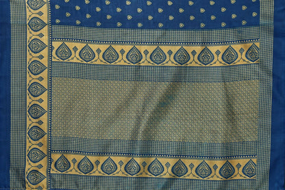 Vamika Blue Printed Art Silk Saree - Distacart