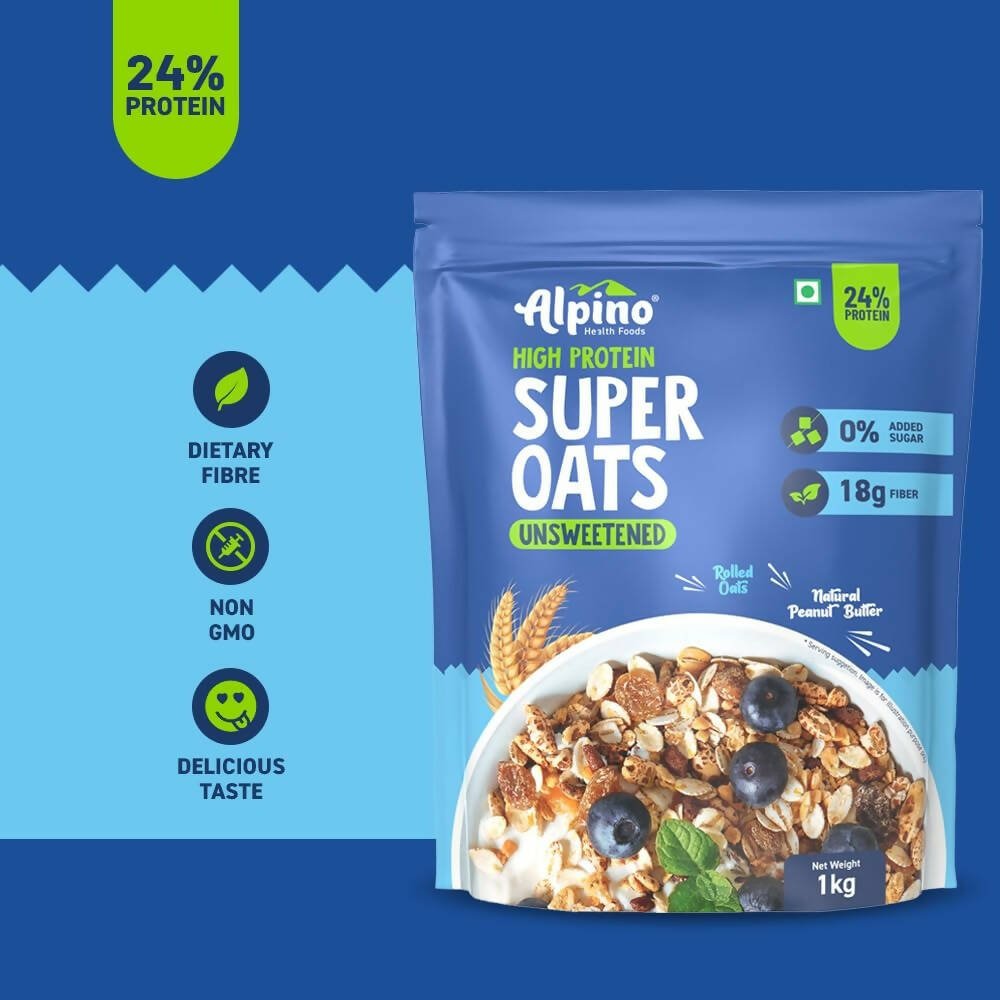 Alpino High Protein Super Rolled Oats Unsweetened - Distacart