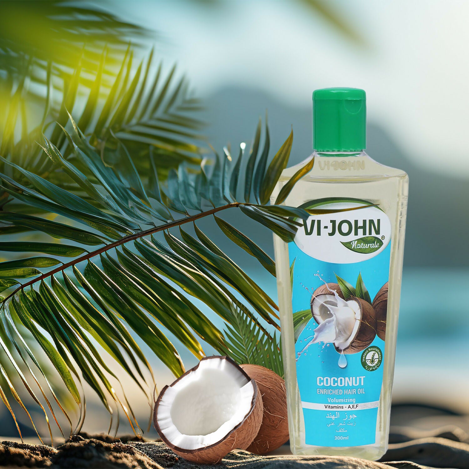 VI-JOHN Naturale Coconut Enriched Hair Oil olumisingVolumizing with Vitamin A.E & F