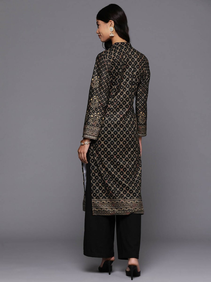 Ahalyaa Women's Traditional wear Kurta - Black - Distacart
