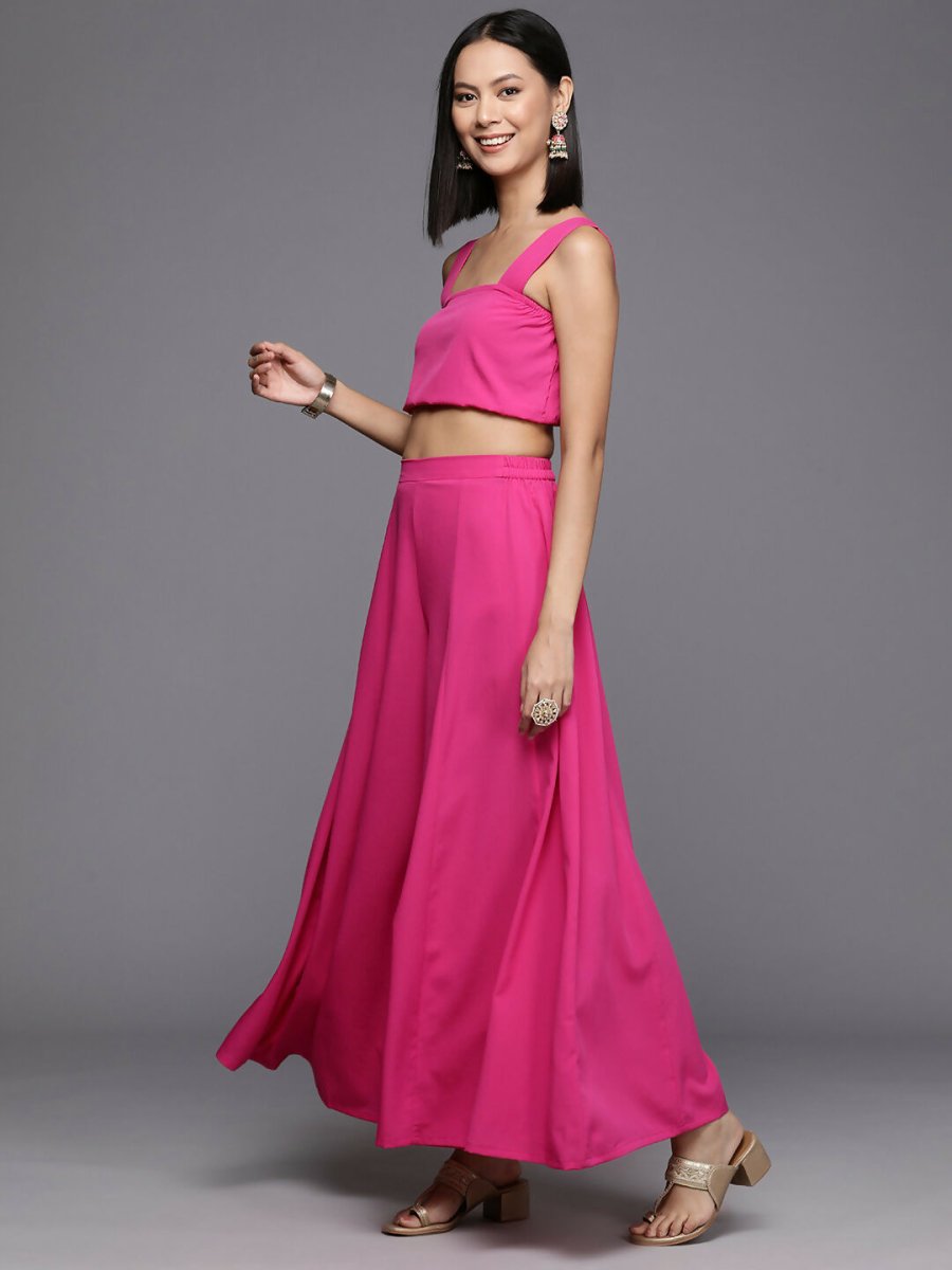 Ahalyaa Women's Traditional Wear Co-ods - Pink - Distacart