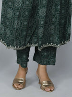 Thumbnail for Alvano Women's Attractive And Stylish Rayon Anarkali Kurta With Pant And Dupatta - Distacart