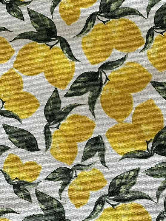 Oak & Lily 100% Cotton Kitchen Apron-Lemon Yellow - Dista