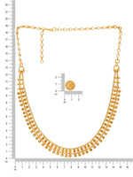 Thumbnail for Ruby Raang Golden Necklace with Studs