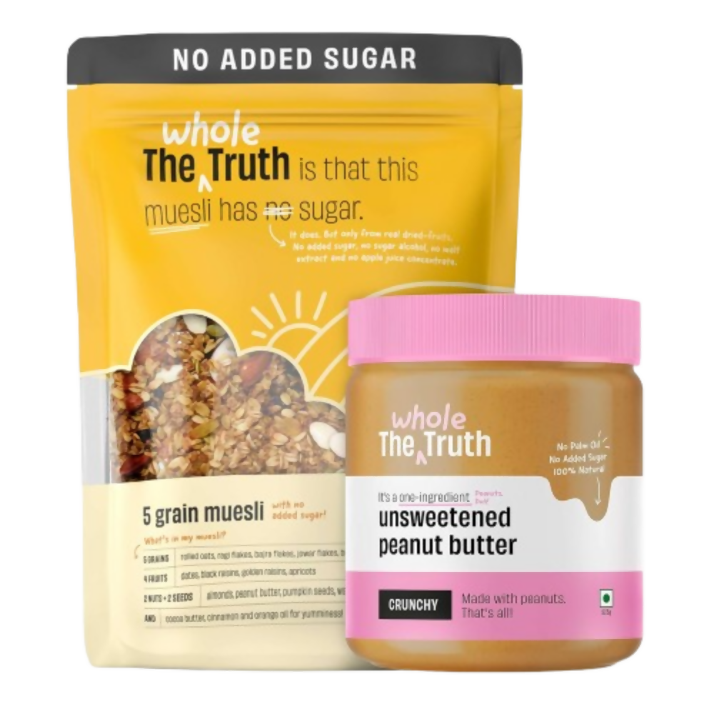 The Whole Truth Unsweetened Peanut Butter Crunchy + Muesli - Breakfast