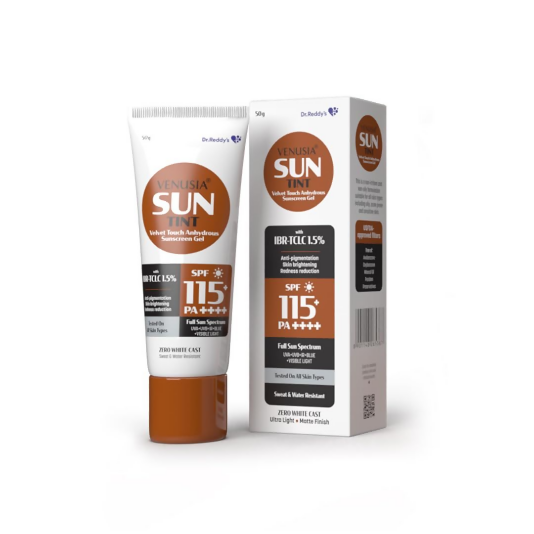 Venusia Sun Tinted Sunscreen Gel SPF 115 - Distacart