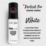 Thumbnail for L.A. Girl Pro Color & Pro Matte Foundation - White - Distacart