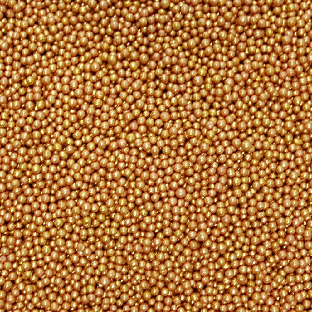 confect rose gold disco balls sprinkles 2 mm 120 gms