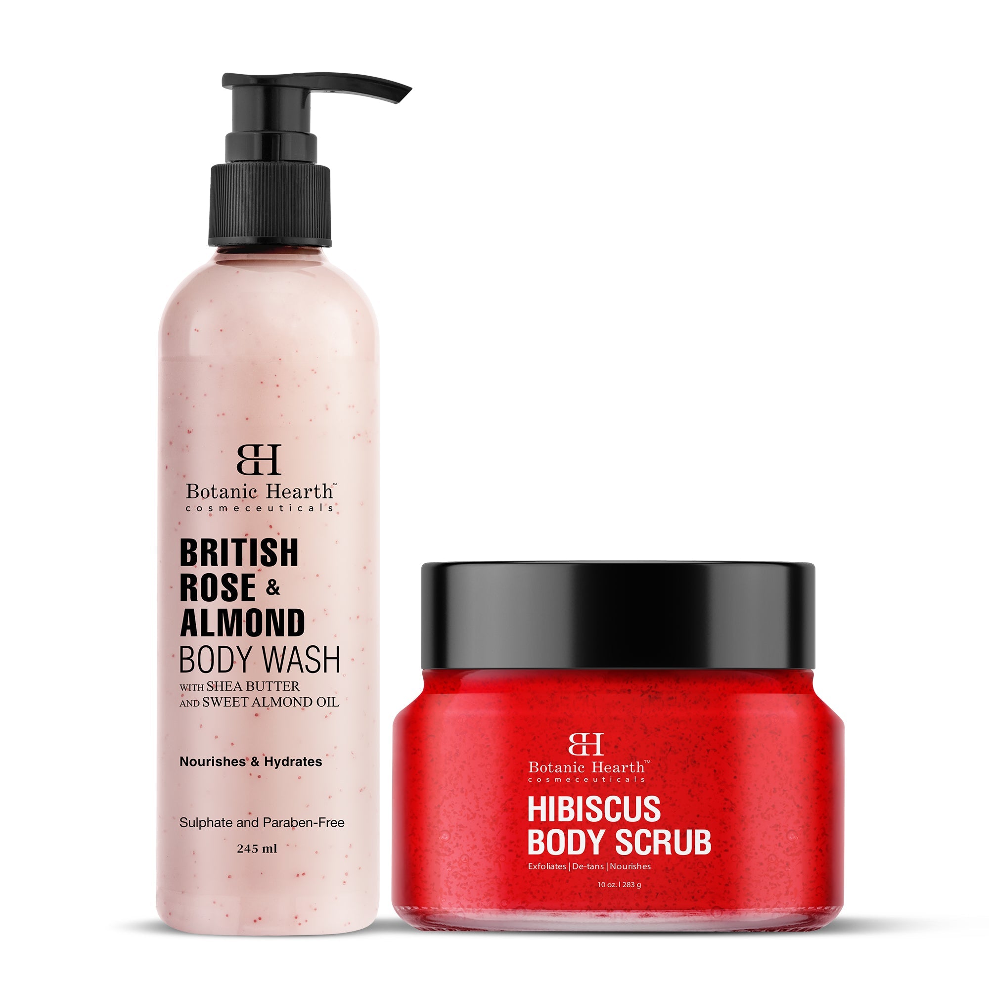 Botanic Hearth British Rose & Almond Body Wash - Distacart