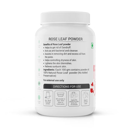 Krishna'S Herbal & Ayurveda Rose Leaf Powder - Distacart