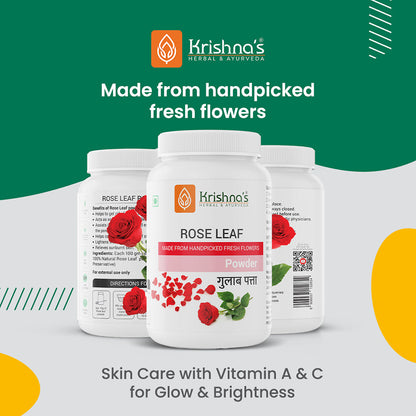 Krishna'S Herbal & Ayurveda Rose Leaf Powder - Distacart