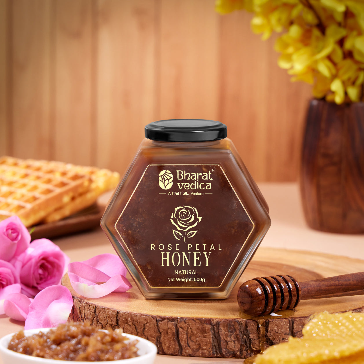 Bharat Vedica Rose Petal With Honey - Gulab Honey / Gulkand Shahad - Distacart