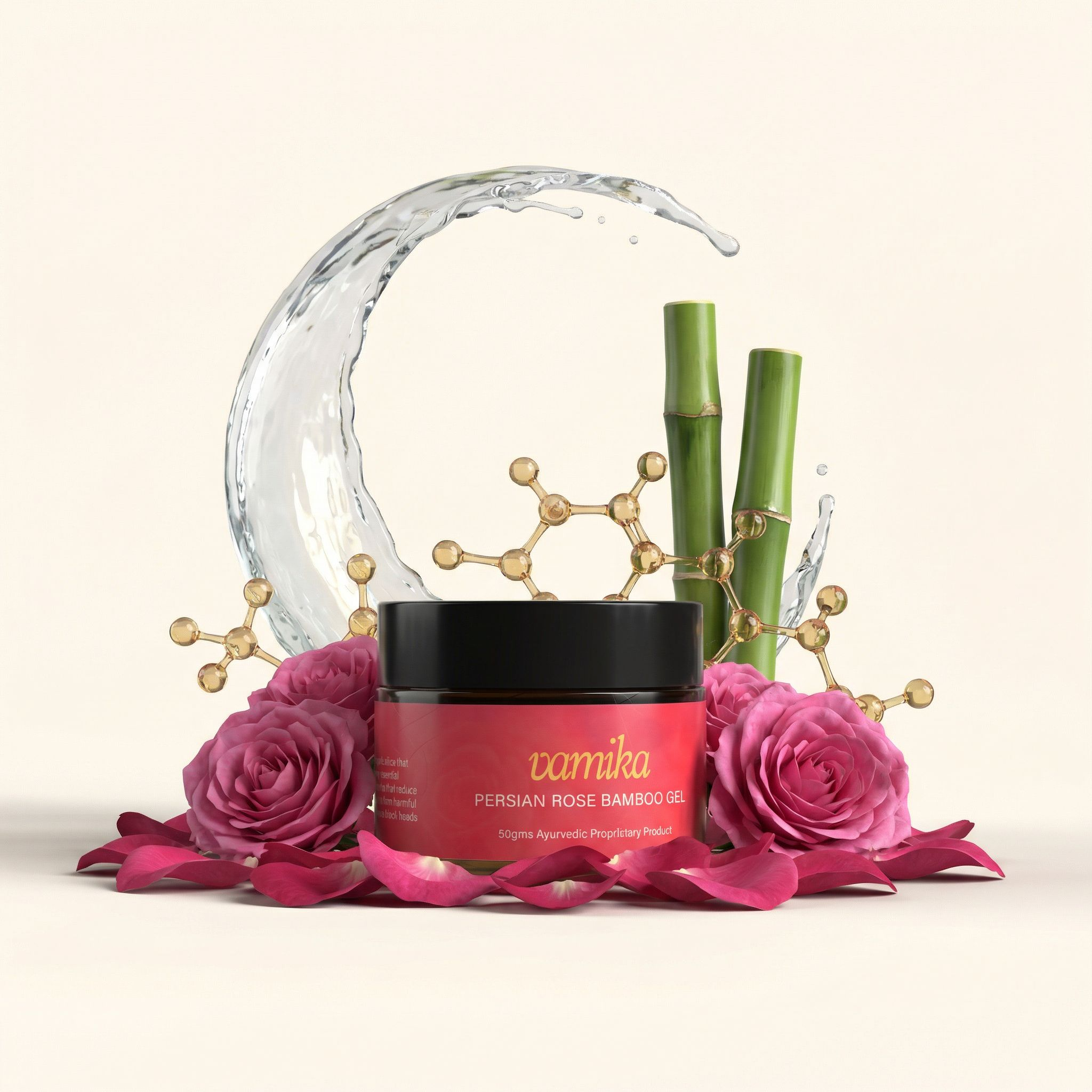 Evaraa Essential Persian Rose Bamboo Gel - Distacart