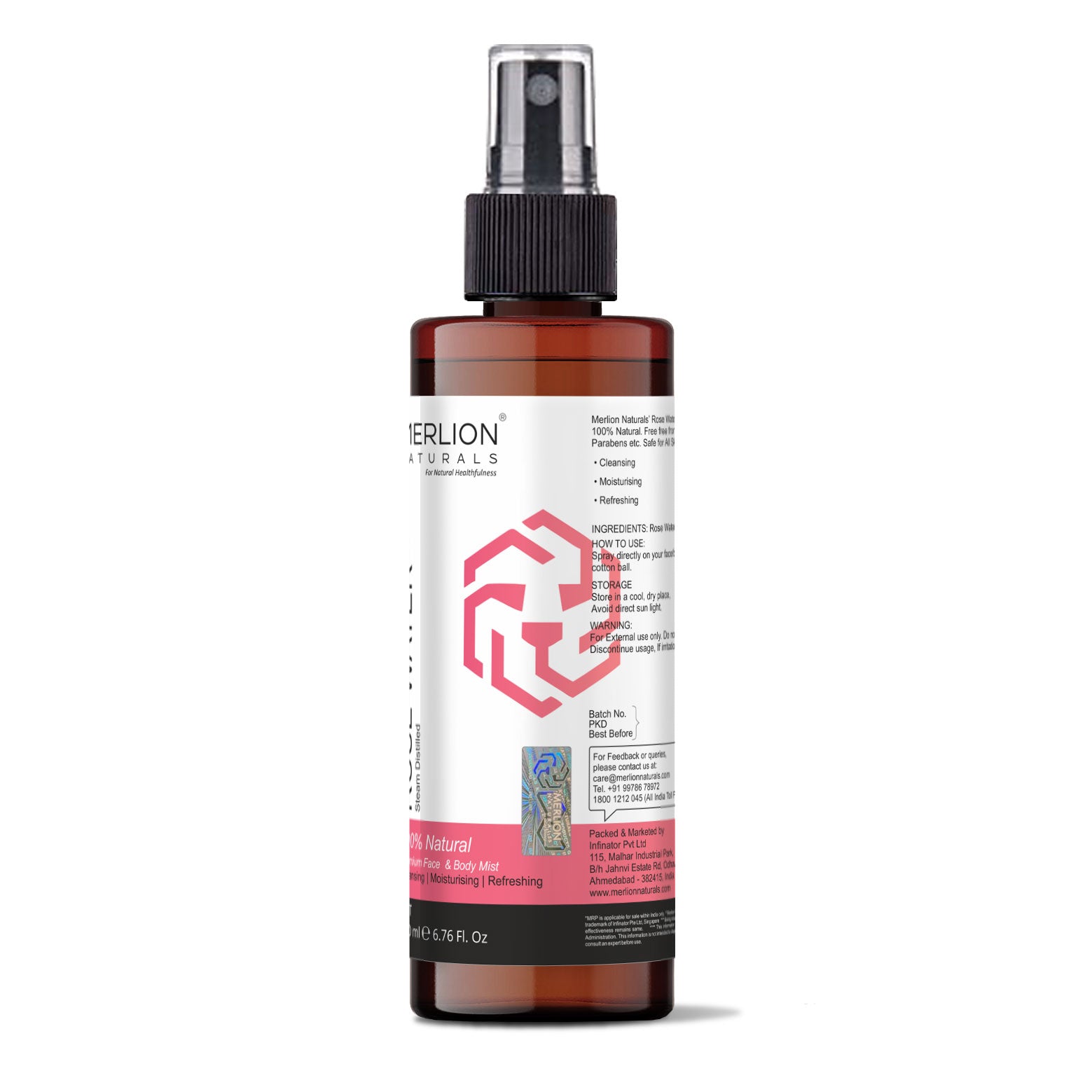 Merlion Naturals Rose Water - Distacart