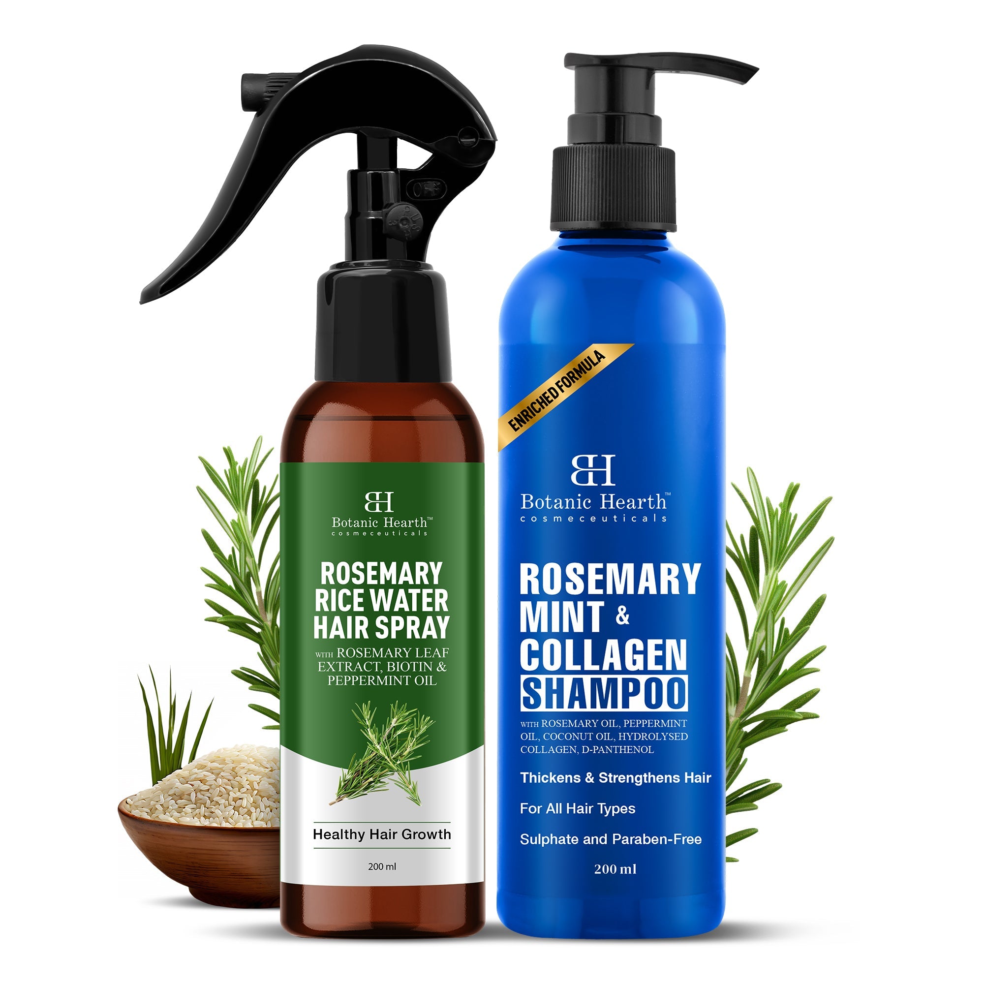 Rosemary Cleanse & Hydrate Shampoo - Spray Set - Distacart