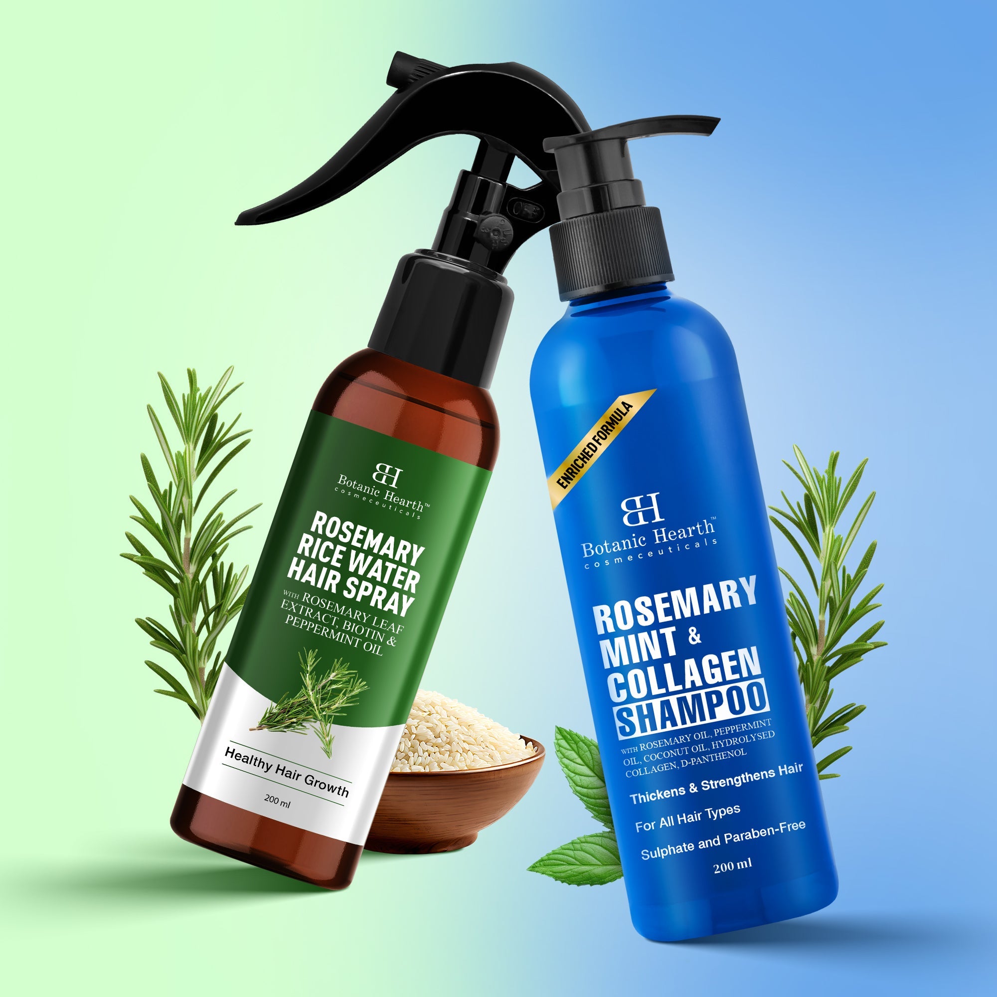 Rosemary Cleanse & Hydrate Shampoo - Spray Set - Distacart