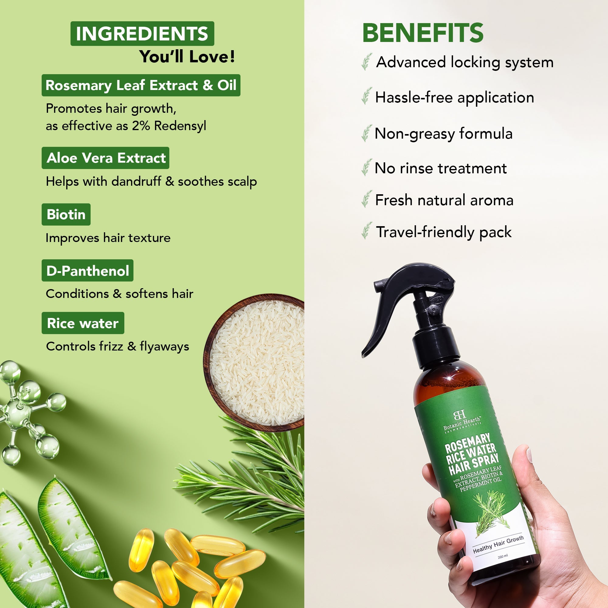 Rosemary Cleanse & Hydrate Shampoo - Spray Set - Distacart