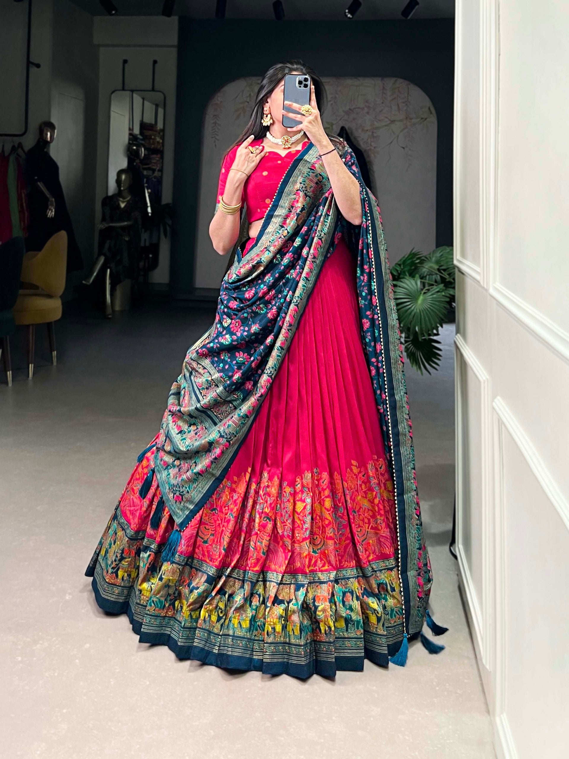 Lehenga Mart Designer Wedding Lehenga Choli For Women - Pink - Distacart