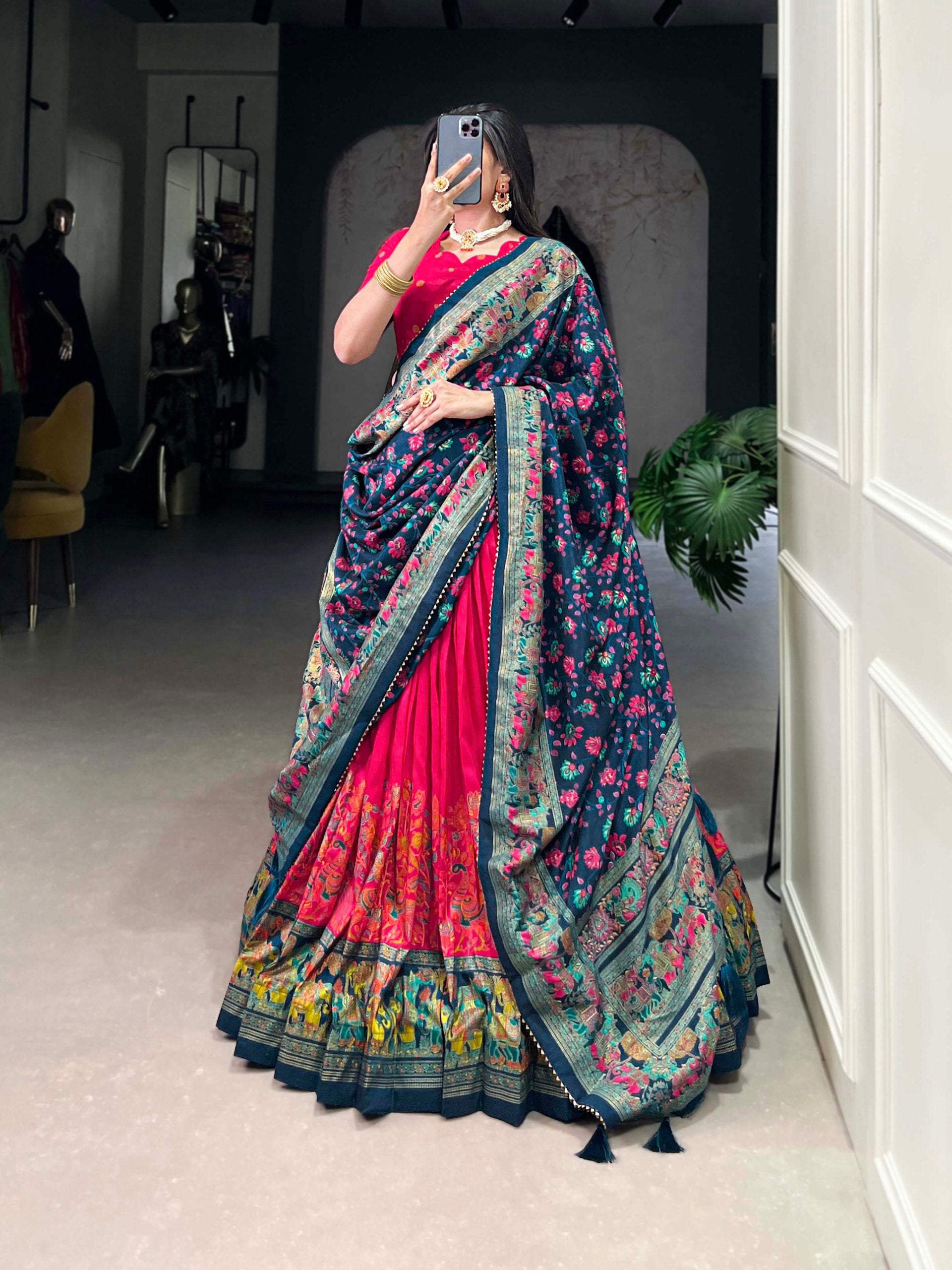 Lehenga Mart Designer Wedding Lehenga Choli For Women - Pink - Distacart