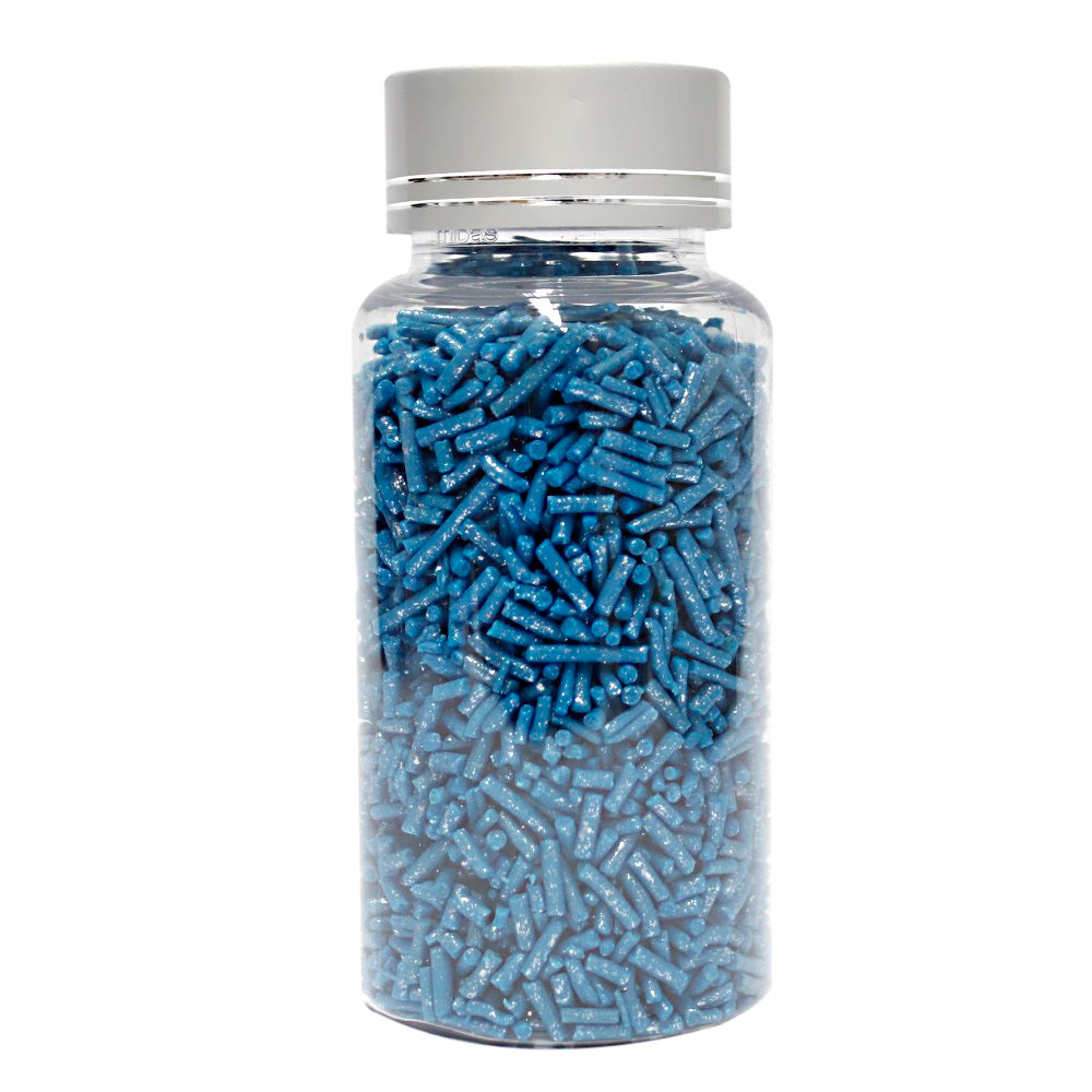 confect royal blue vermicelli sprinkles 90 gms