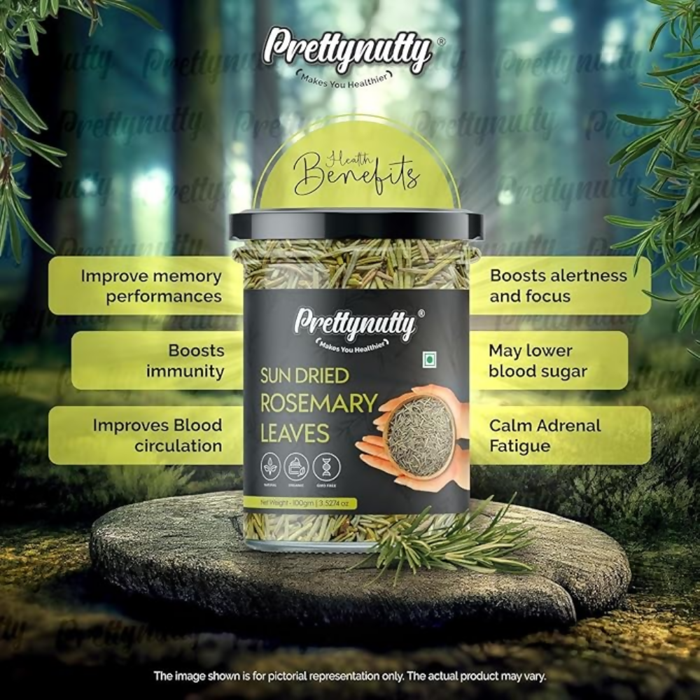 Pretty Nutty 100% Natural Rosemary Dried Leaves - Distacart