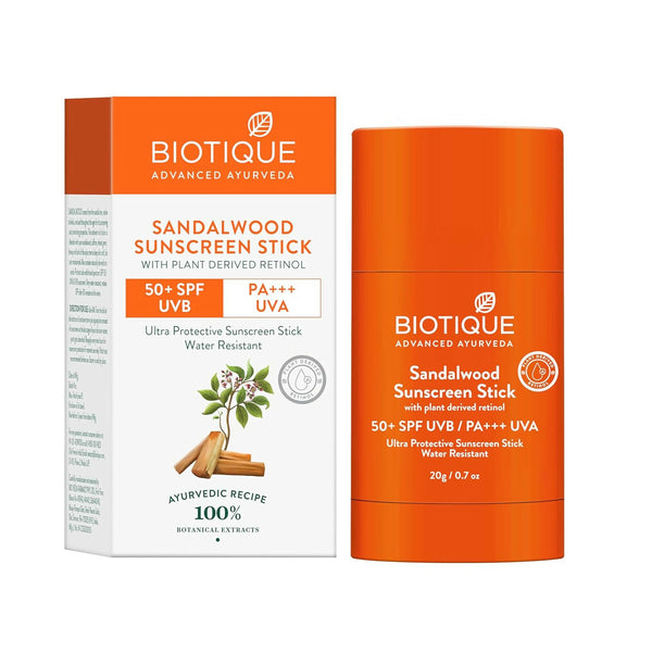 Biotique Sandalwood Sunscreen Stick SPF 50+ - Distacart