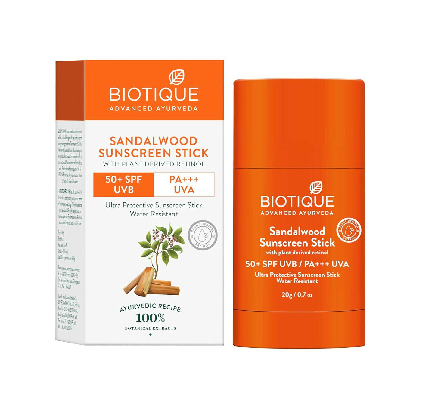 Biotique Sandalwood Sunscreen Stick SPF 50+ - Distacart
