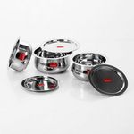 Thumbnail for Sumeet Stainless Steel Cookware Set With Lid - Dista