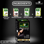 Thumbnail for VedicAyurveda Natural Pure Henna Based Hair Color - Natural Black - Dista