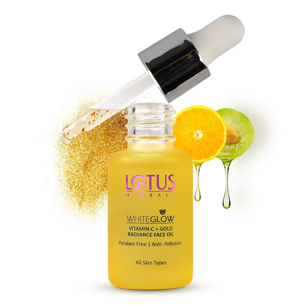 Lotus Herbals WhiteGlow Vitamin C and Gold Radiance Face Oil - Distacart
