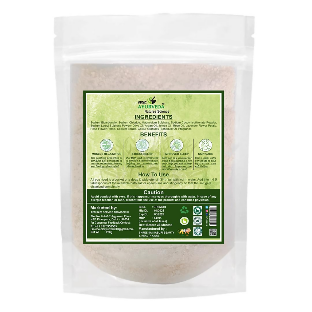 VedicAyurveda Lemongrass Bath Salt - Dista