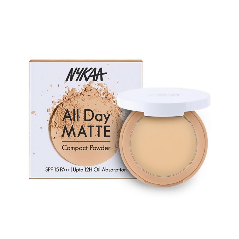 Nykaa All Day Matte Compact Powder- Beige 03 - Dista